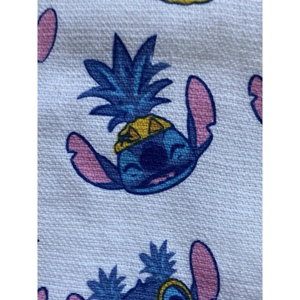 2 Pack Disney Stitch Hand Kitchen Towels‎ Pineapple Lei Hawaii 16 X 26” NEW